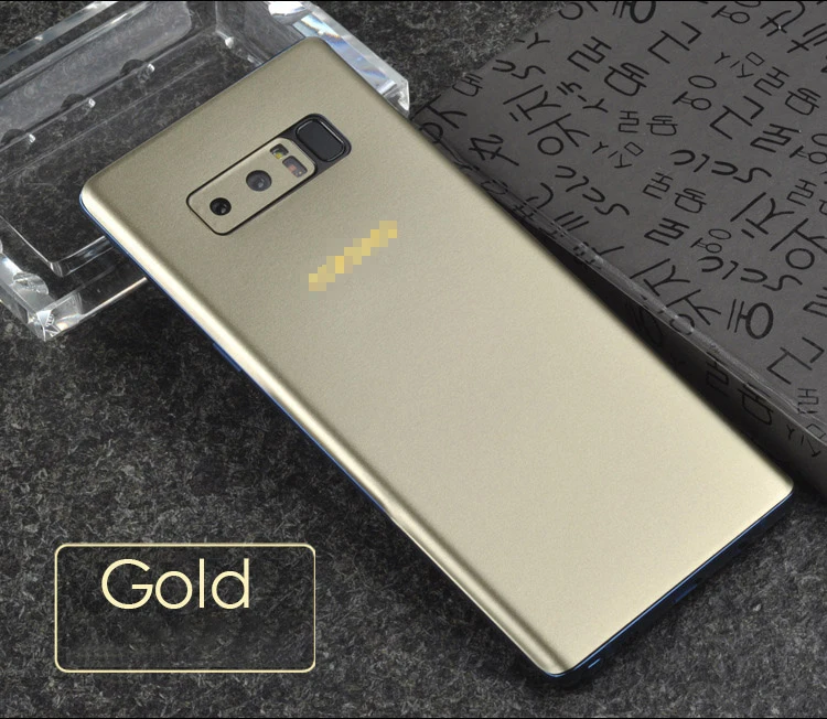 gold Новая кожа Наклейка для samsung Note8 9 полное тело цветной Стикер Обертывание кожи чехол для samsung S10 S8 S9 Plus ледяная Пленка чехол - Цвет: gold