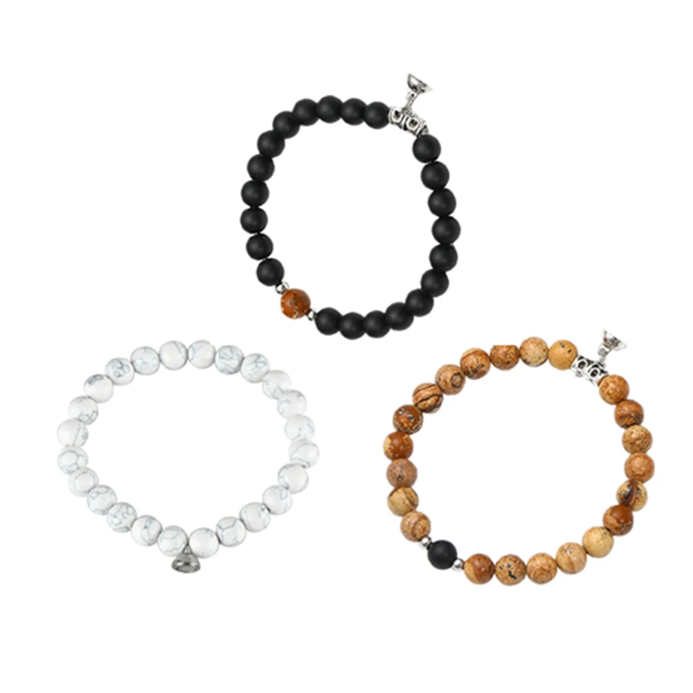 Браслет для мужчин и женщин антитревожный натуральный камень ювелирный браслет