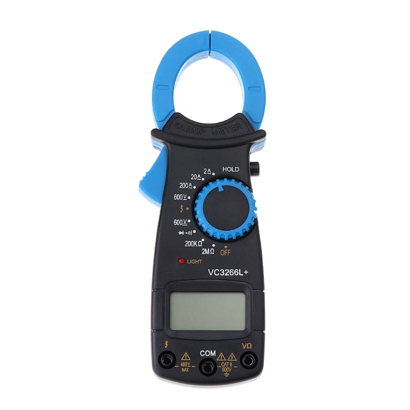 VC3266L+ цифровой мультиметр с зажимом AC/DC усилитель напряжения Ом электронный измеритель, тестер 19QB