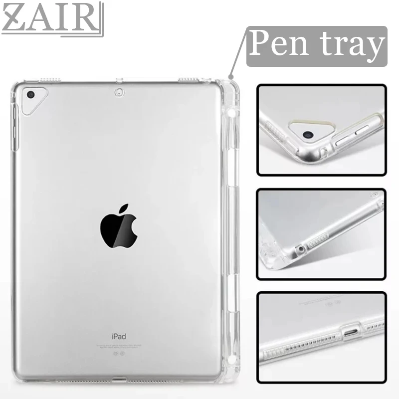 Чехол для планшета Apple ipad 2018 дюйма прозрачный с защитой от падения мягкий чехол
