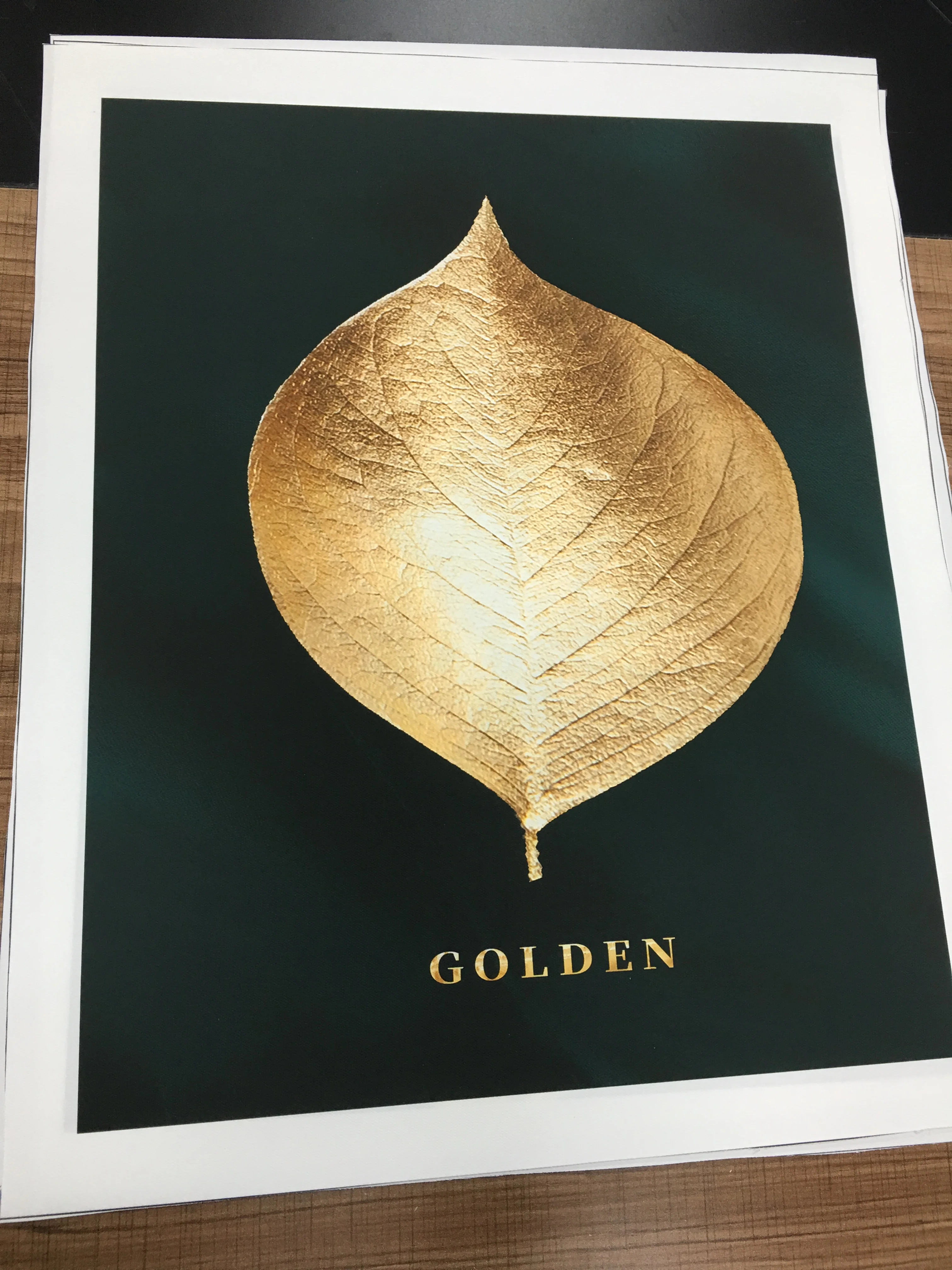 Gold Leaf Canvas Abstract Paintings Wall Art Posters and Prints Decorative Pictures for Living Room Nordic Cuadros Home Decor | Дом и сад