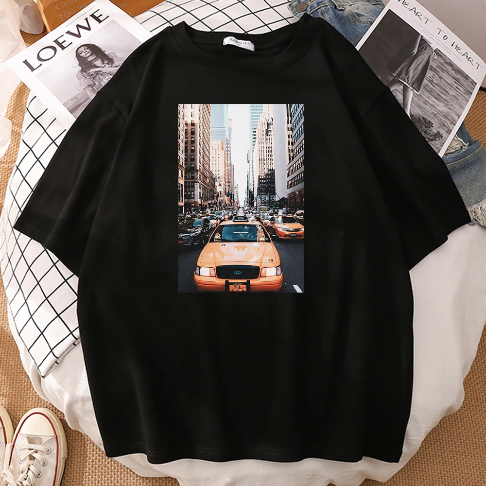 

Футболка женская, с принтом в виде машины, мягкая, дышащая, 2021 г., S-XXXL