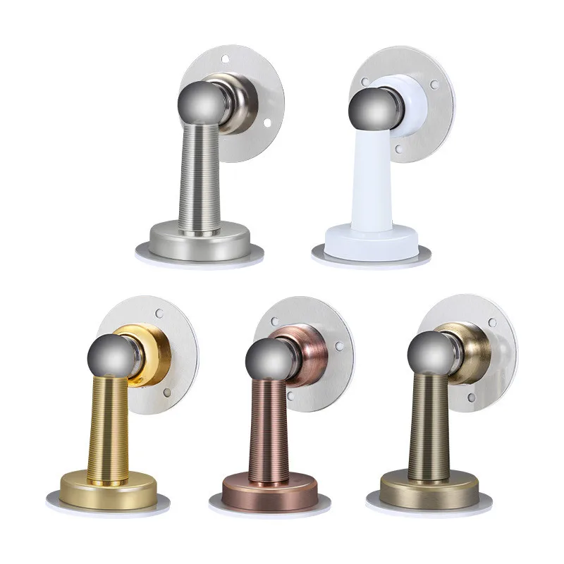 Magnetic Door Stop Stainless Steel Door Stopper, Door Holder Doorstop, 3M Double-Sided Adhesive Tape No Need to Drill