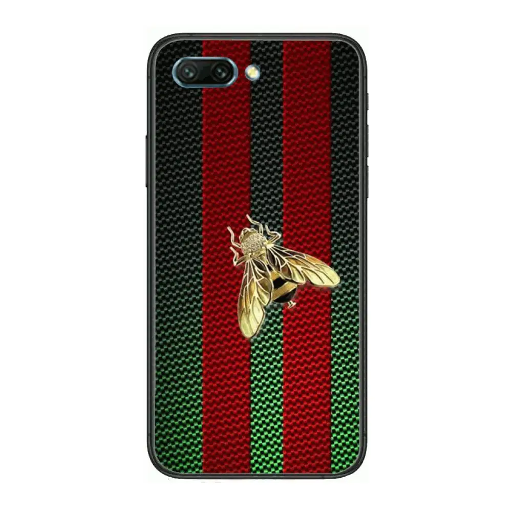 

tiger bee snake Italian luxury brand clear Phone Case For Huawei Honor 10 9 8 7 N Pro Lite A C RU Black Etui Coque Hoesjes co