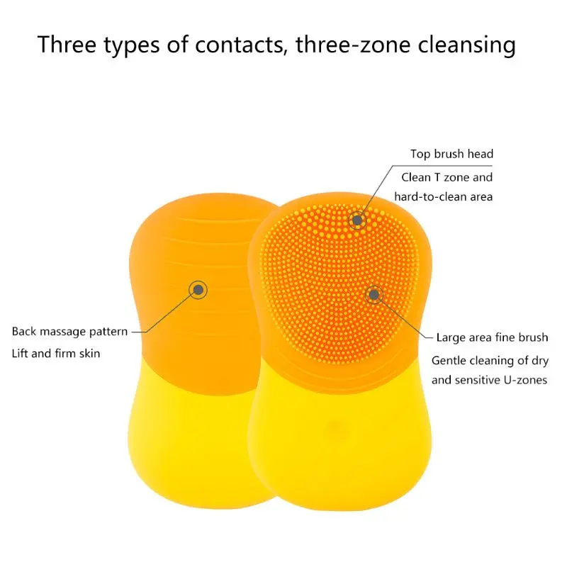 

New Silicone Facial Cleansing Instrument Electric Ultrasonic Beauty Tools