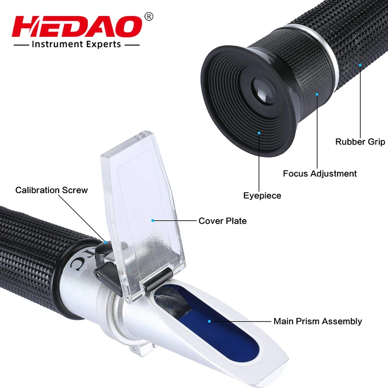 Рефрактометр Брикса 0-80% для растительного масла глюкозы сиропа и фруктового