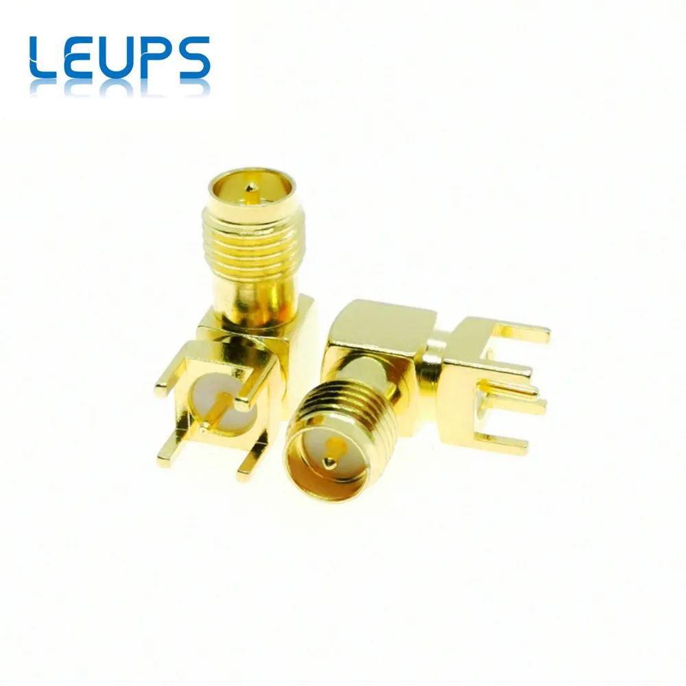 500 шт. RP-SMA гнездо (штырь) вилка Центр правый угол крепление на печатную плату