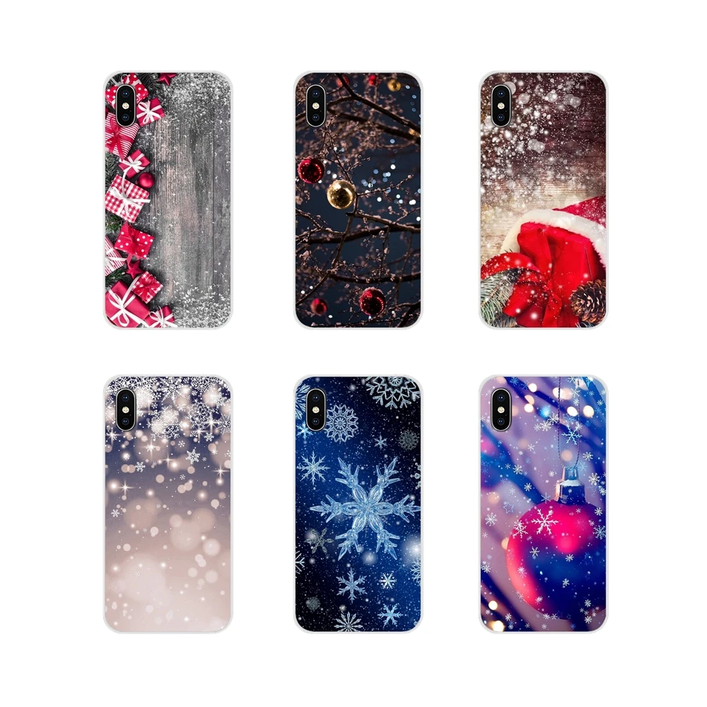 Accessories Cover For Apple iPhone X XR XS 11Pro MAX 4S 5S 5C SE 6S 7 8 Plus ipod touch 5 6 Winter Merry Christmas Colorful Cute | Мобильные