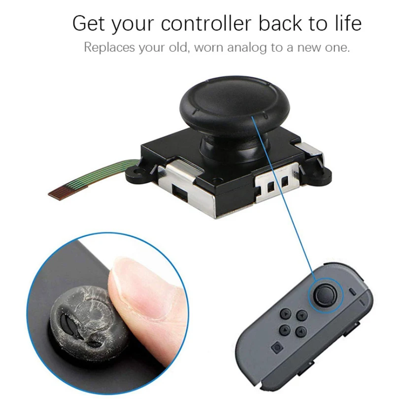 3D аналоговый датчик джойстика Замена модуля для JoyCon контроллер потенциометра