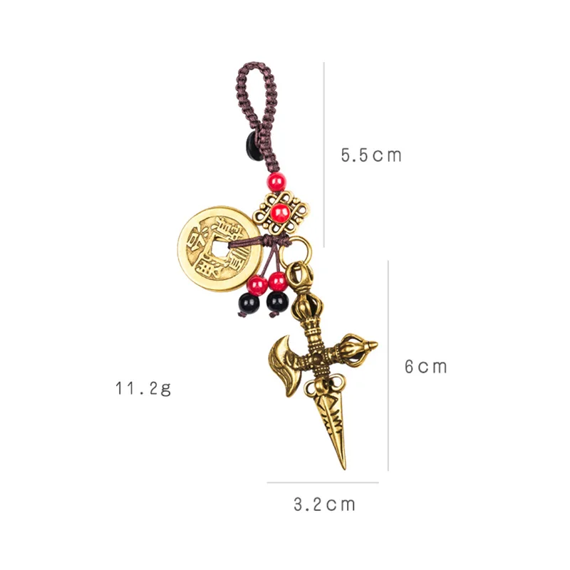 Латунная подвеска Vajra в виде пяти императоров сумки ручная работа бижутерия