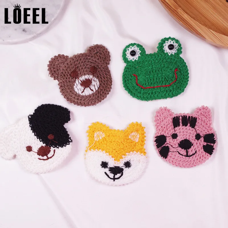 Новые милые заколки для волос с животными креативные вязаные ручной работы