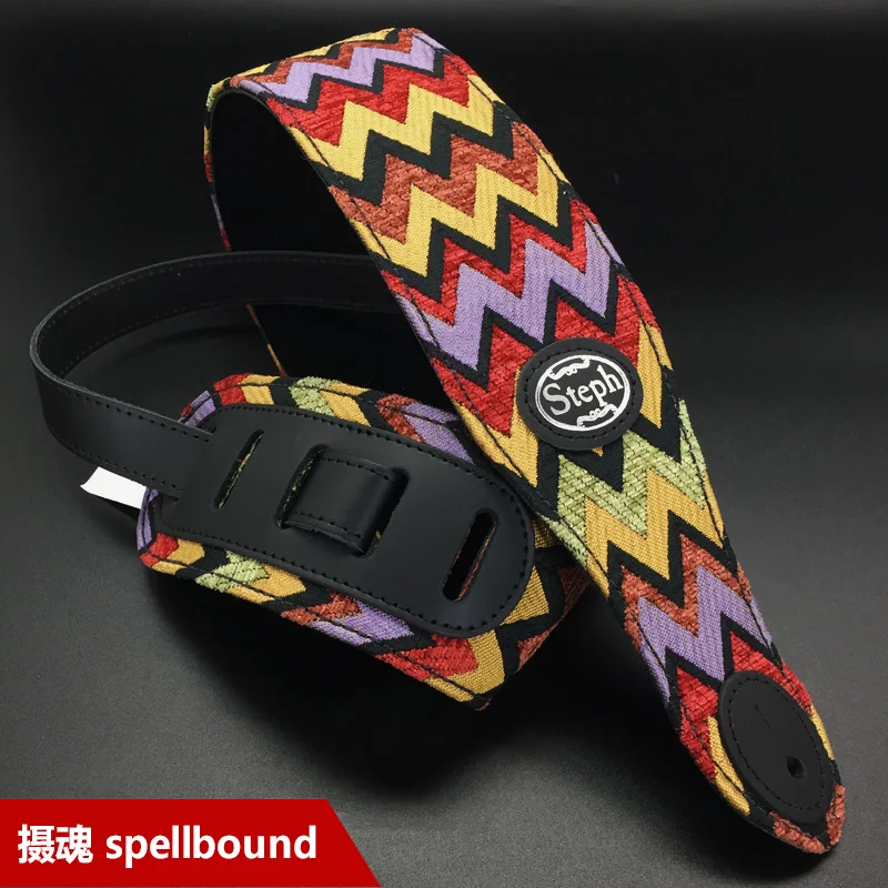 Steph Handmade TAP-2207 Tapestry Guitar Strap Extra Thick and 7 Patterns Available | Спорт и развлечения