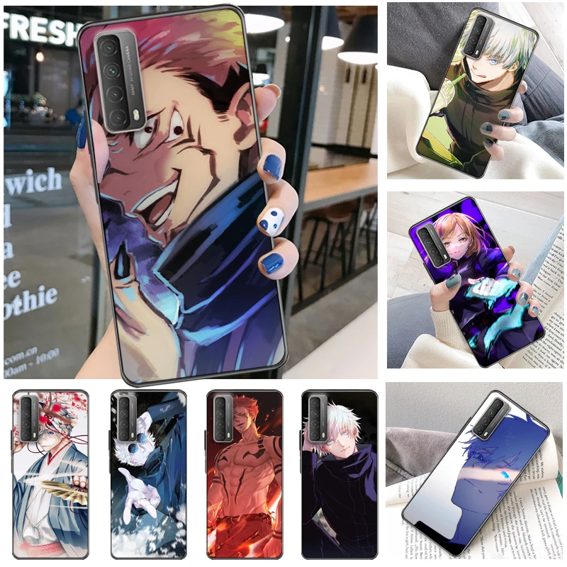 

Jujutsu Kaisen Fushiguro Megumi Yuji Itadori Sukuna Satoru Gojo Phone Case For Huawei P Smart Z 2019 2021 Funda Back Cover