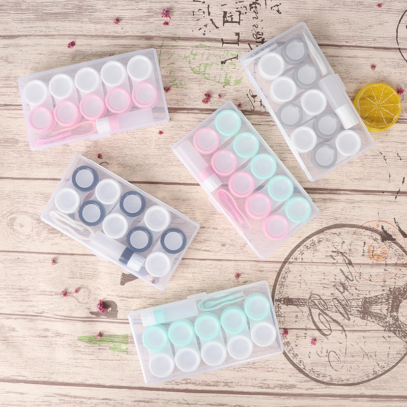 Чехол-органайзер унисекс для хранения контактных линз 5/6 коробок прозрачный