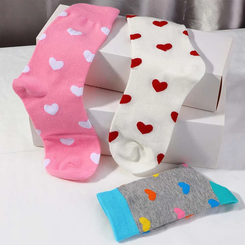 1 пара осенне зимних длинных трубок молодежные женские носки милые с принтом в