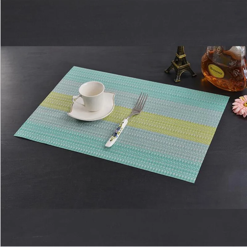 

1PCS Anti-Skid And Heat-insulation European Western Food PVC Placemat For Dining Table Non-Slip Table Mat Kitchen Accessories