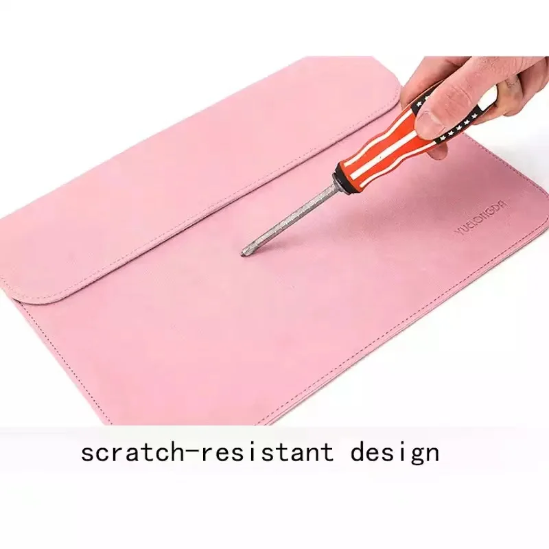 New Ultrathin PU Leather Laptop Bag Notebook Sleeve Cover Case For Macbook Air 11 m1 13 14 Pro 15 Xiaomi Dell HP Men Briefcase |