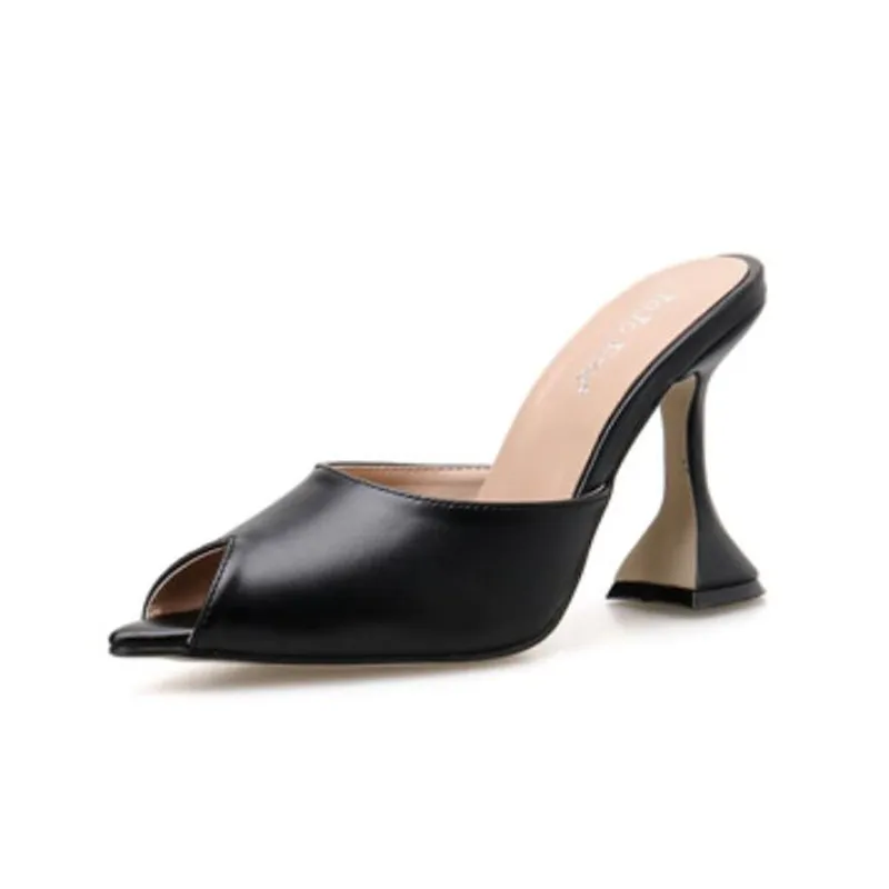 Летние женские тапочки женская обувь новинка пикантные туфли с открытым носком