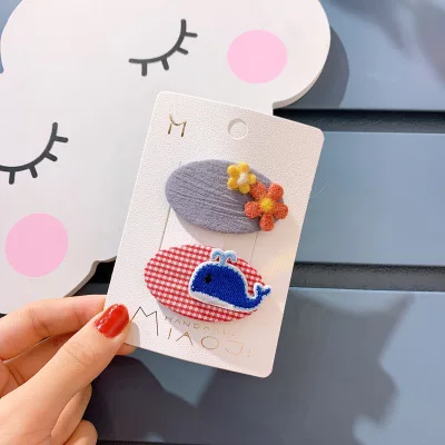 1 комплект в партии 2 шт. пятнистыми листьями с овальной Форма заколки для волос