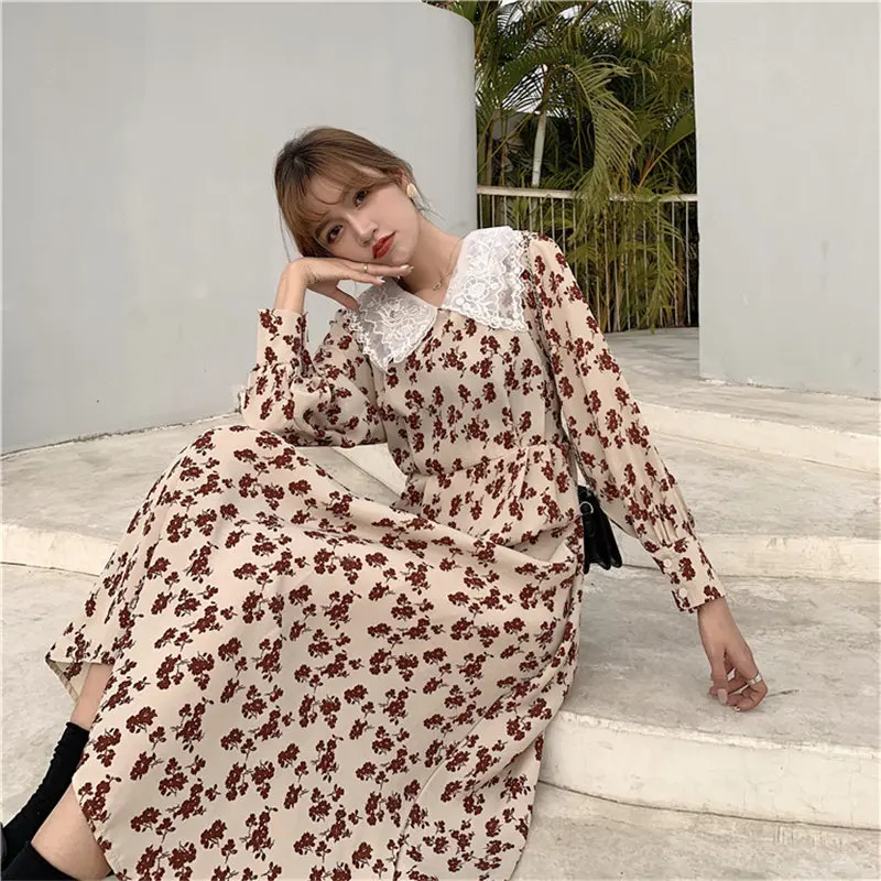 HziriP элегантное цветочное модное винтажное женское платье большого размера с