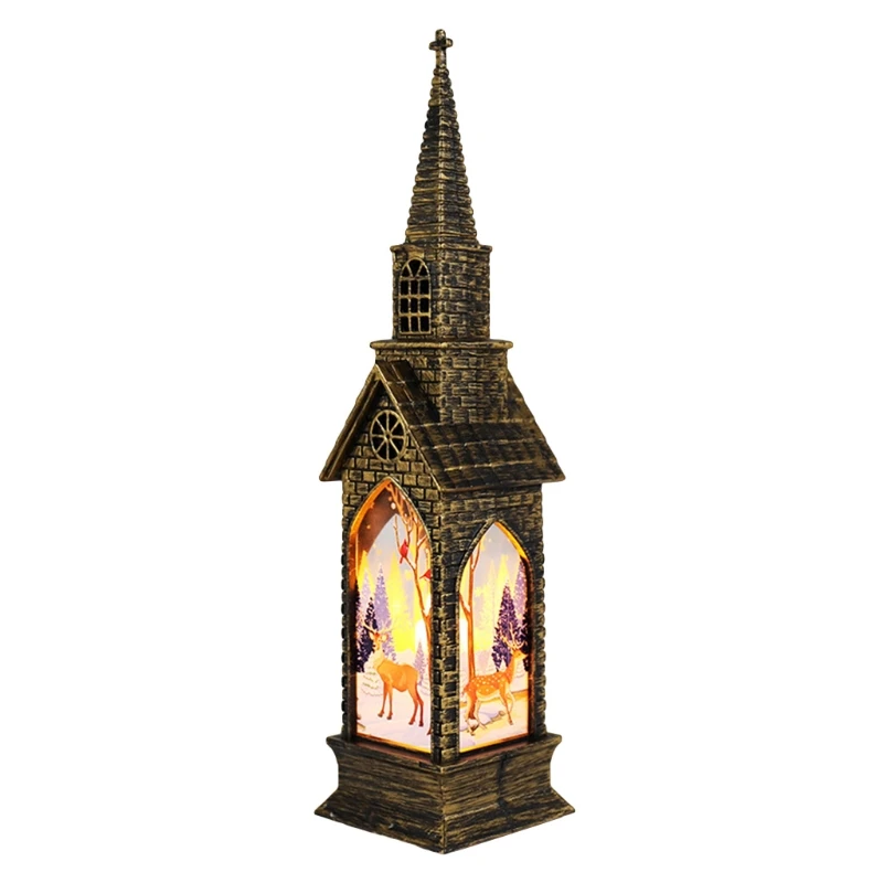 

WSND Christmas Lantern Christmas Decoration for Home Tabletop Led Luminous Small Creative Painting Night Light Lanterns Variety