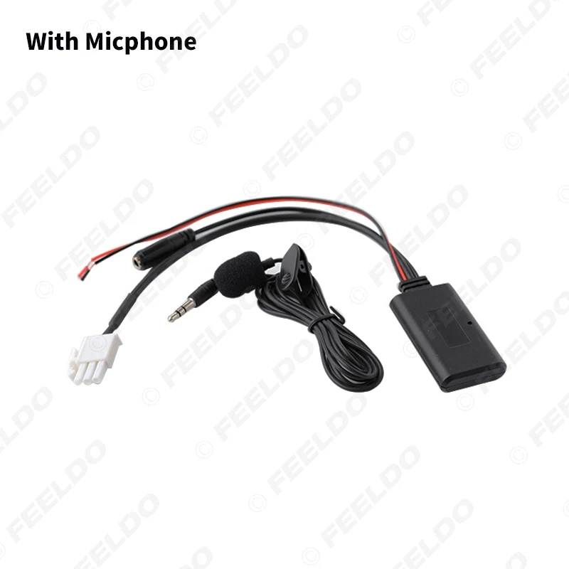 

FEELDO 1 шт. автомобильный 3PIN CD беспроводной Bluetooth модуль аудио вход Aux кабель адаптер для Honda Goldwing GL1800/F6B Aux Wring