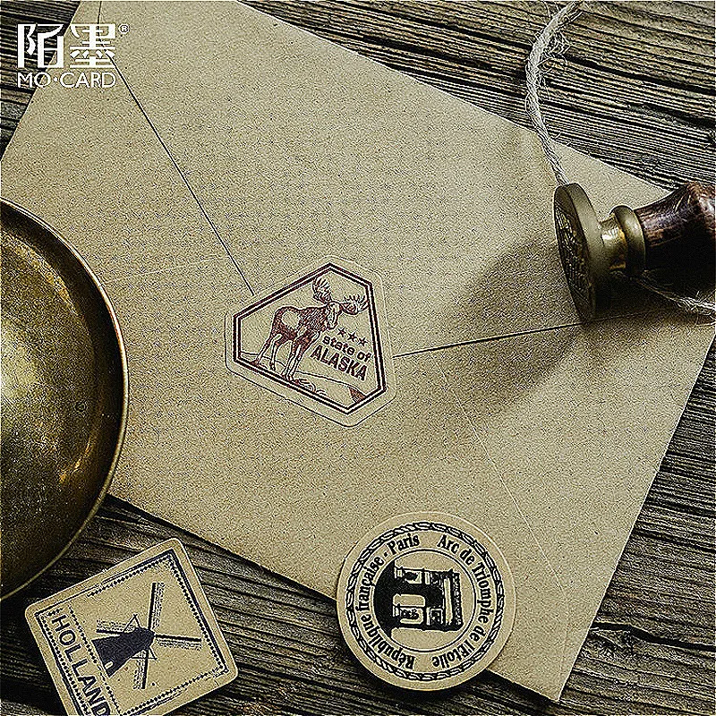 Новинка милый блокнот Kawaii Old Journey наклейка креативная блестящая сменная