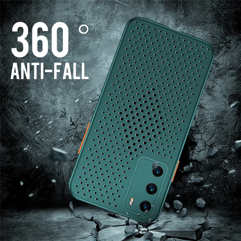 

Heat Dissipation Breathable Cooling Case For iPhone 12 11 11Pro Max XR XS Max X 8 7 6S Plus SE 2020 Mini Breath Mesh Cover Shell