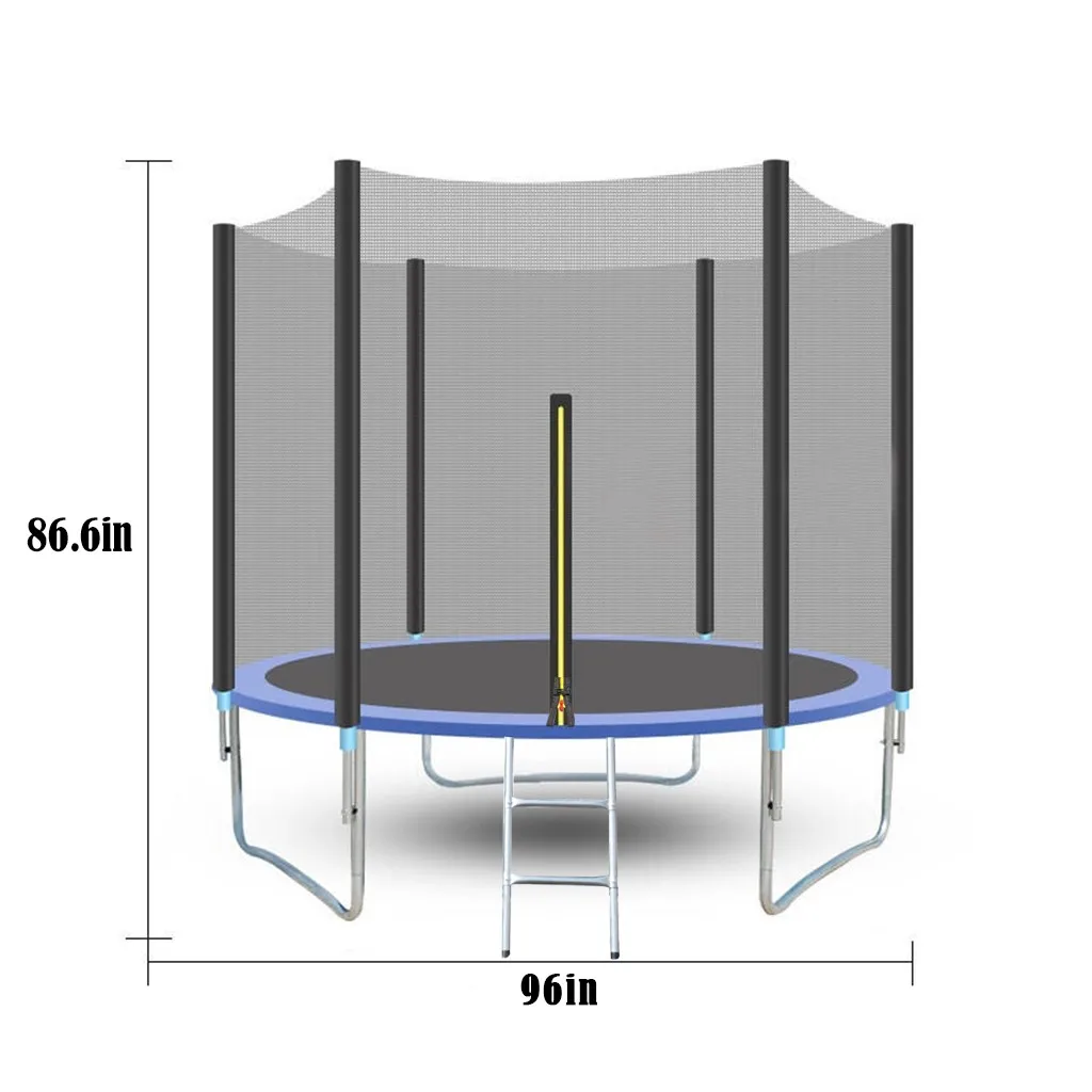 Детская кровать для прыжков 8 футов открытый батут с сетчатым ковриком и