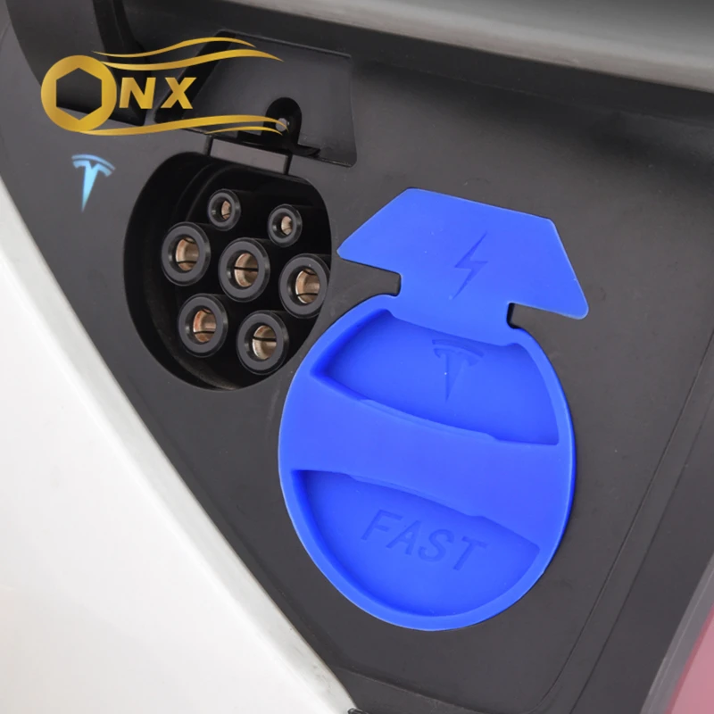 Автомобильный водонепроницаемый чехол для зарядного порта пылезащитный Tesla Model3