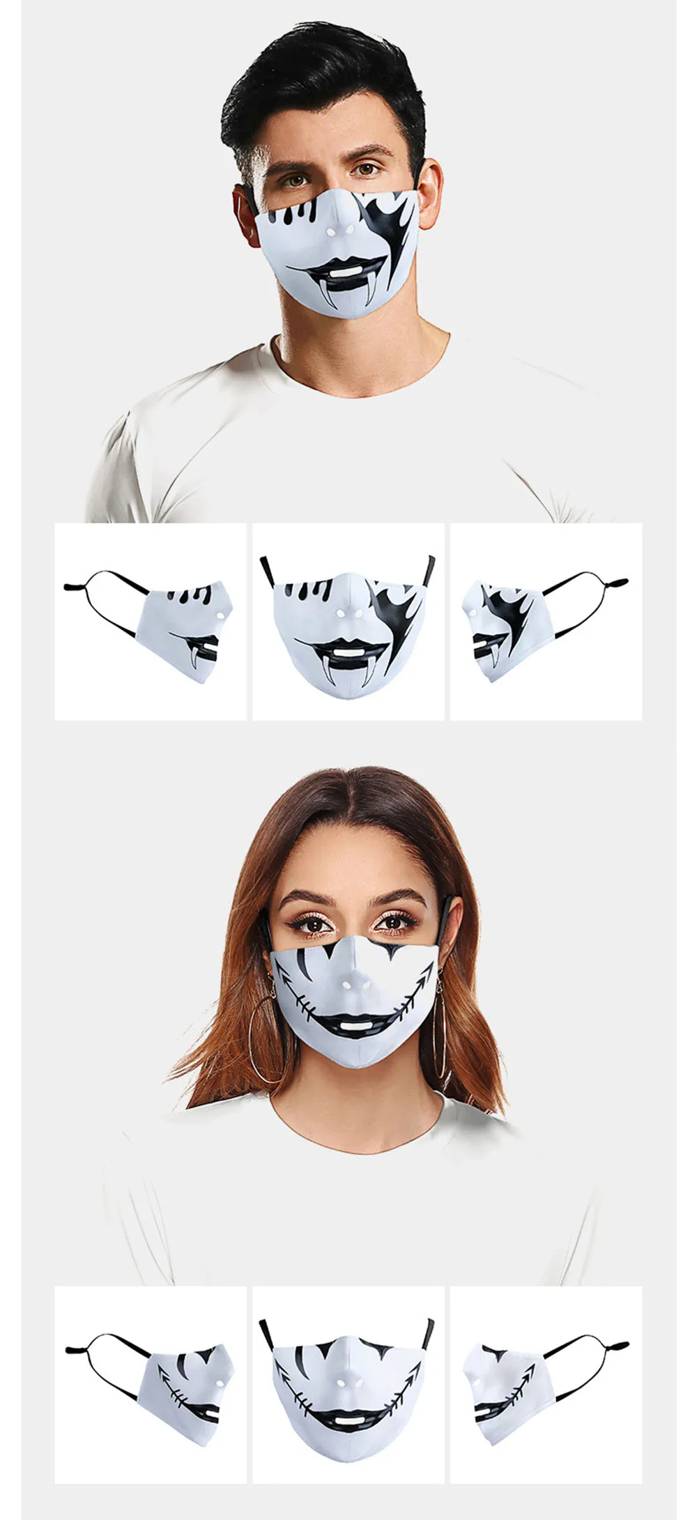 Горячая Забавный костюм ведьмы рот Косплэй Для женщин мужчин маски унисекс уход