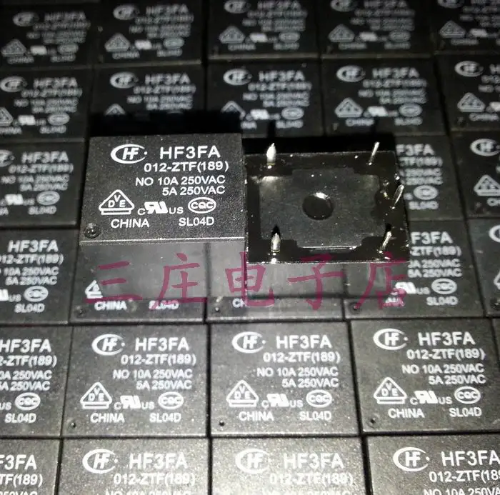 

10 шт./лот HF3FA 012-ZTF (189) T73-1C-12V Universal 5-контактный-10A