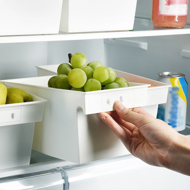 

Storage Box With Label Desktop Storage Basket Food Vegetables Storage Container Box For The Kitchen Multifunctional