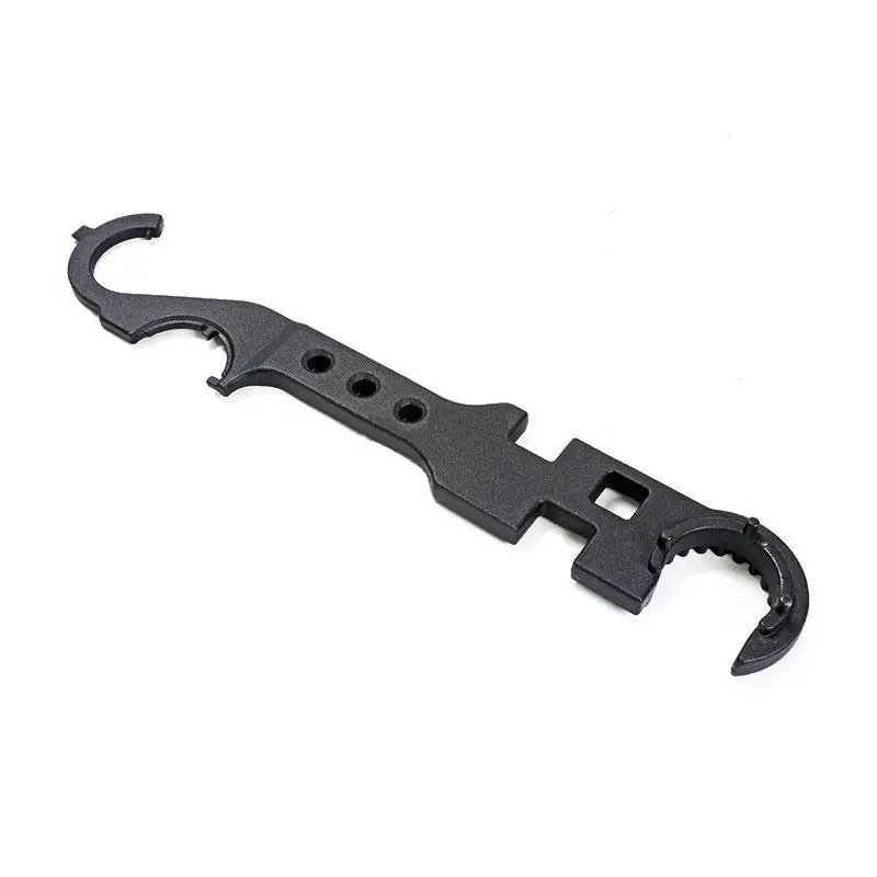 

8-in-1AR Wrench Outdoor Field Multifunctional Combination Wrench High Hardness AR15/M4 Tool All-steel Metal Large Wrench
