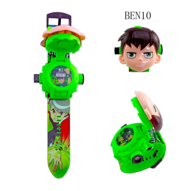 Часы BEN 10 Omnitrix игрушки для детей 3D деформированные прожектор подлинный Bening