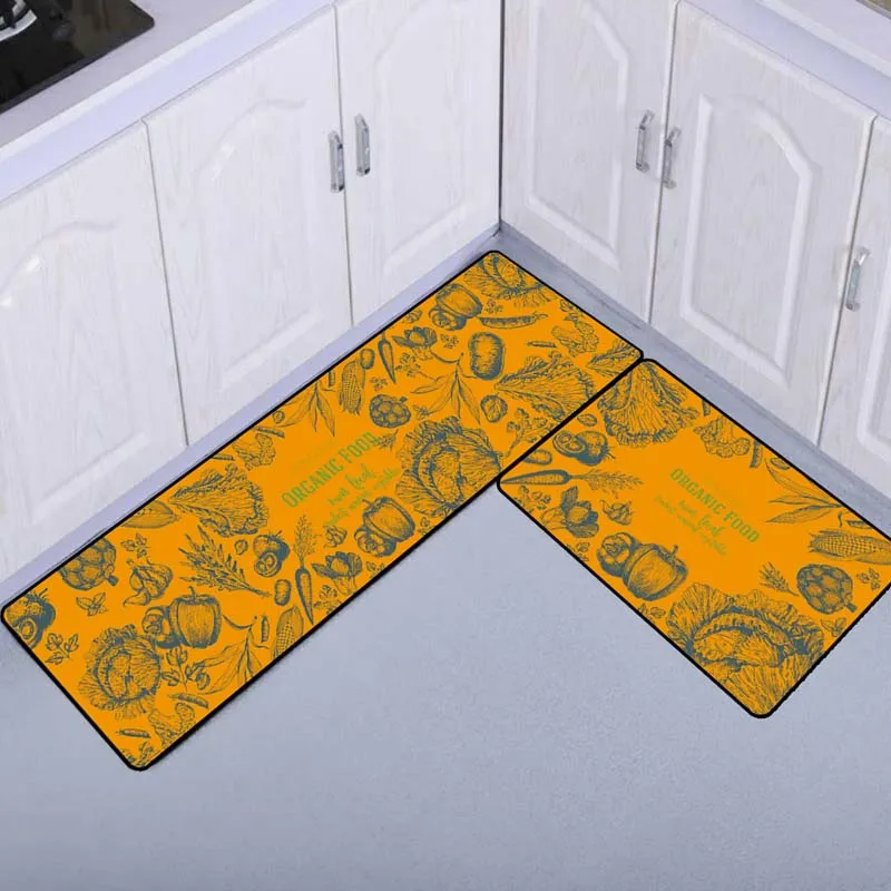 3D печатается анти-скольжения Ванная комната Водонепроницаемый коврик кухонный, маслоустойчивый ковры Крытый Спальня ковер при входе напольный коврик