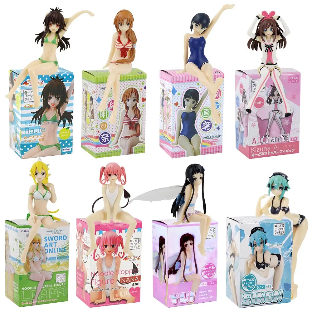 12 16 см меч искусство онлайн Фигурки игрушки Asuna Yuuki Leafa Shino Mikan красота версия