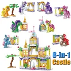 Принцесса Радуга лошадь пони мини кукла игрушка для девочек подарок строительный блок Встроенная фигурка детская игрушка строительный кирпич