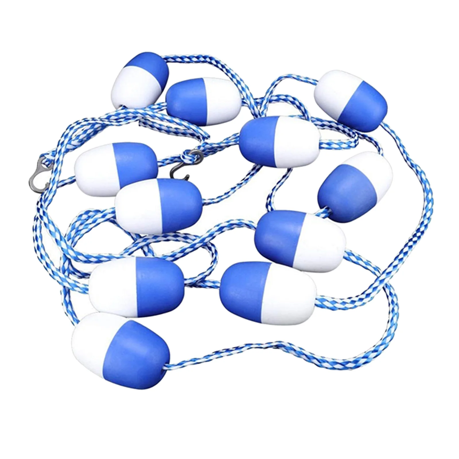 

Swimming Pool Safety Rope Line Rope & Float Kit w/ Hooks 16'