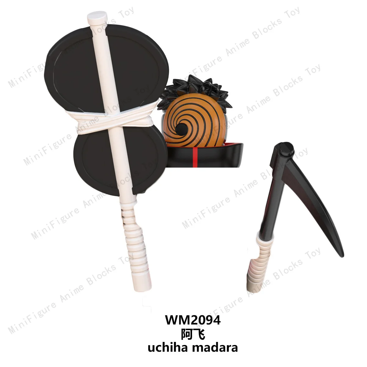 

Japanese Anime Naruto Blocks Ninja Action Figure Building Blocks Brick Figures Head MOC Educational Toy For Children Gift WM6106