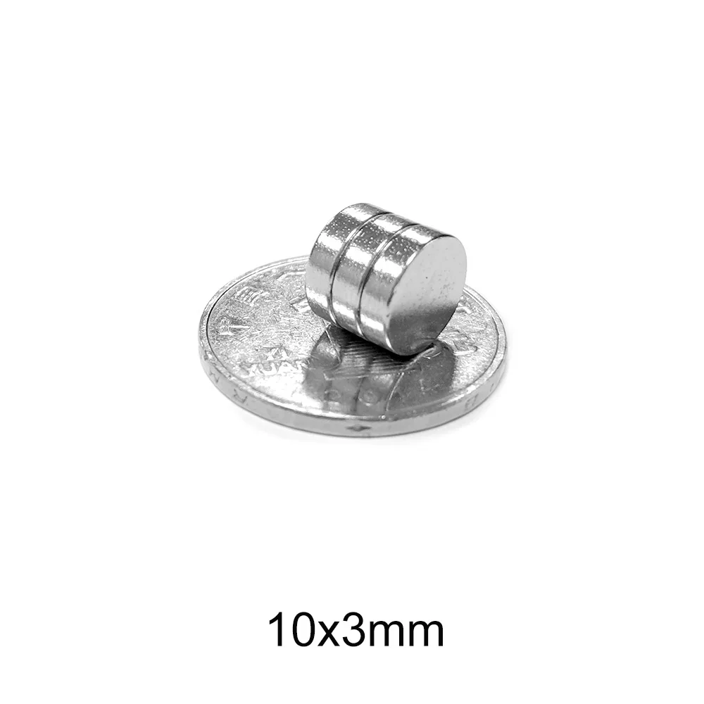 

10~250PCS Strong Powerful Magnets 10x3 mm N35 Round Permanent Magnets 10x3mm Neodymium Magnet Dia 10*3 mm NdFeB Search Magnet