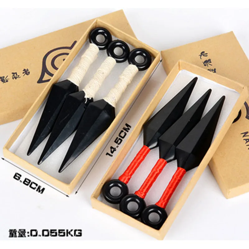 Аниме Наруто ниндзя кунай шурикен из ПВХ оружие реквизит ручной меч ножи для