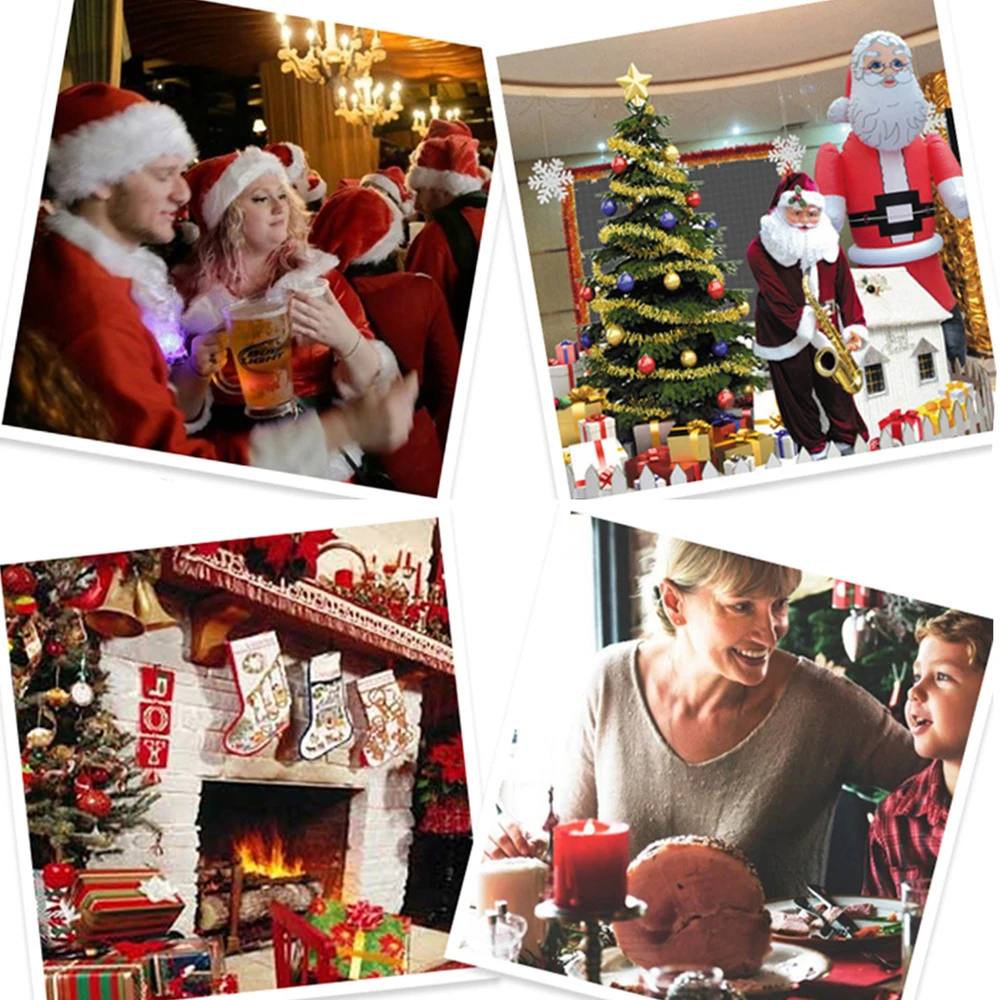 5 шт. набор столовых приборов снеговика Санты ножи для людей Сумка Держатель