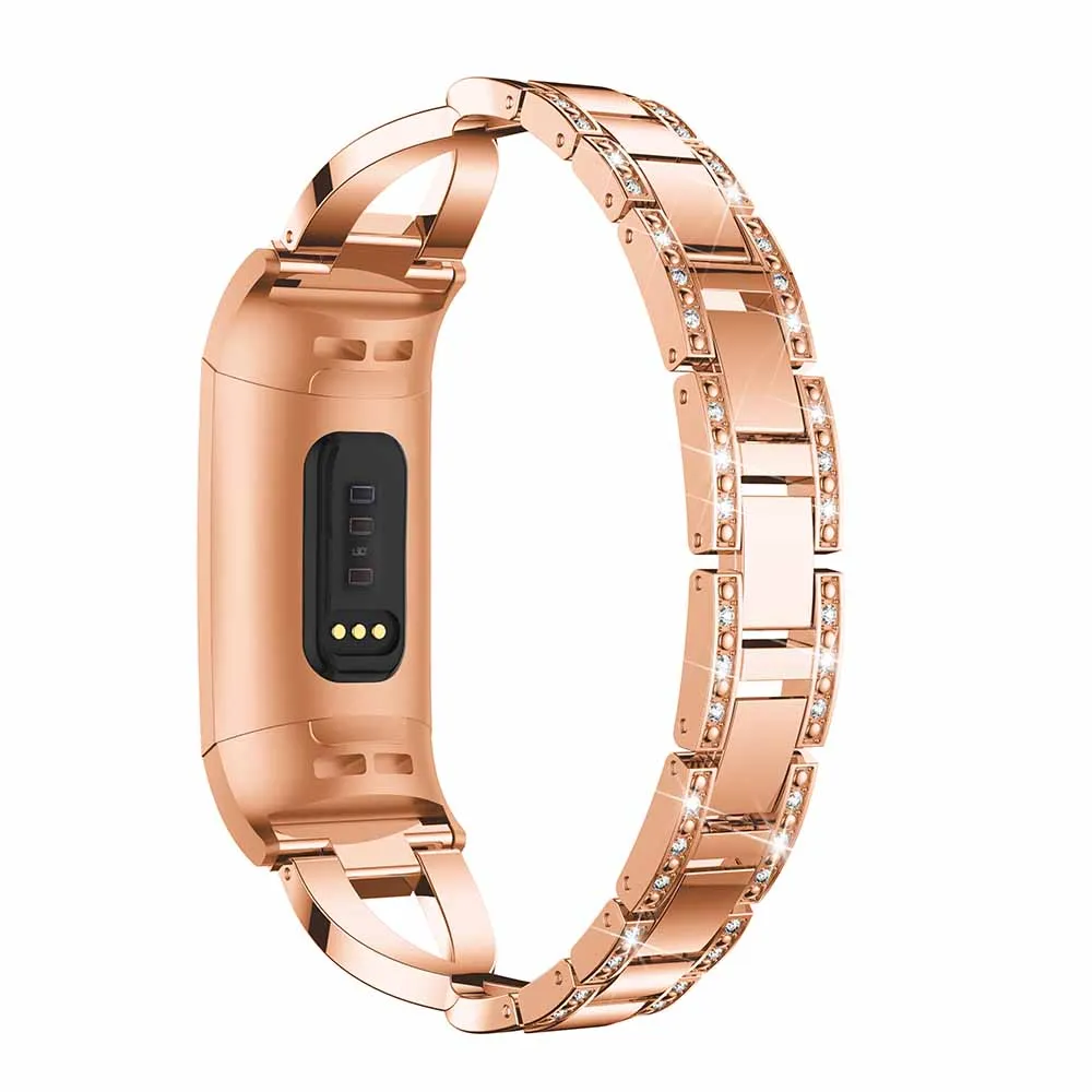 Новые металлические ремешки для Fitbit Charge 3 Band браслет из нержавеющей стали