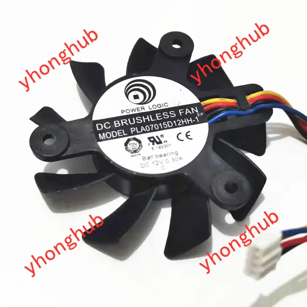 A POWER PLA07015D12HH 1 DC 12V 0.30A 4 проводной Сервер вентилятор охлаждения|cooling fan|server fan65mm fan |
