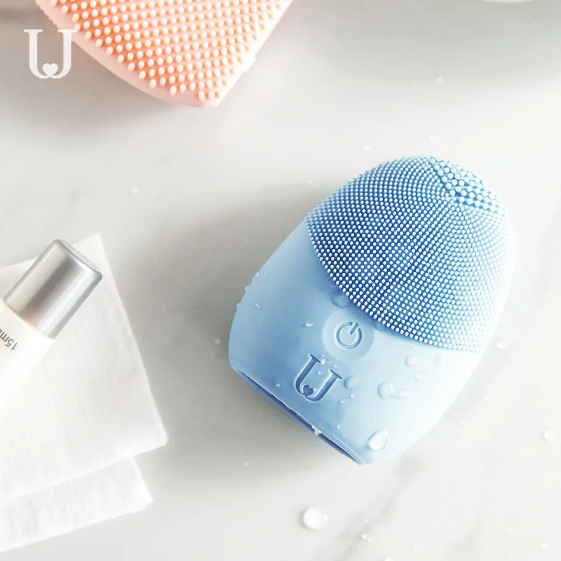 Youpin JORDAN &amp JUDY Face Cleaning Mini Electric Massage Brush Washing Machine Waterproof Silicone Deeply Cleansing Tools | Электроника