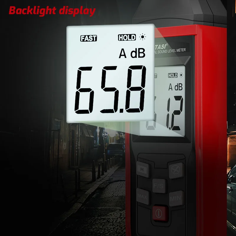 Цифровой звуковой индикатор TASI тестер шума детектор децибел измеритель уровня