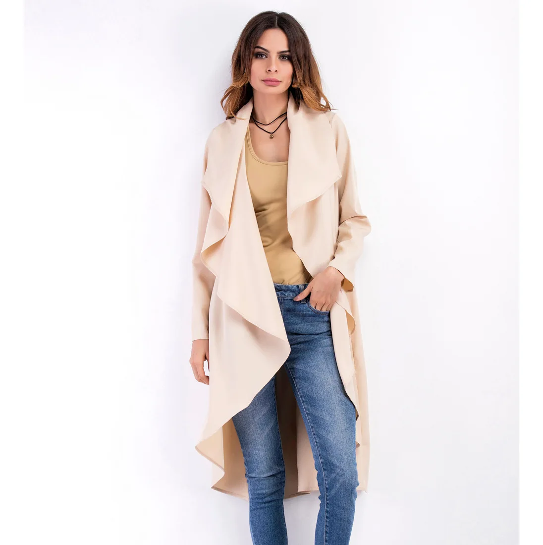 Женская нестандартная тонкая куртка в европейском и американском стиле с