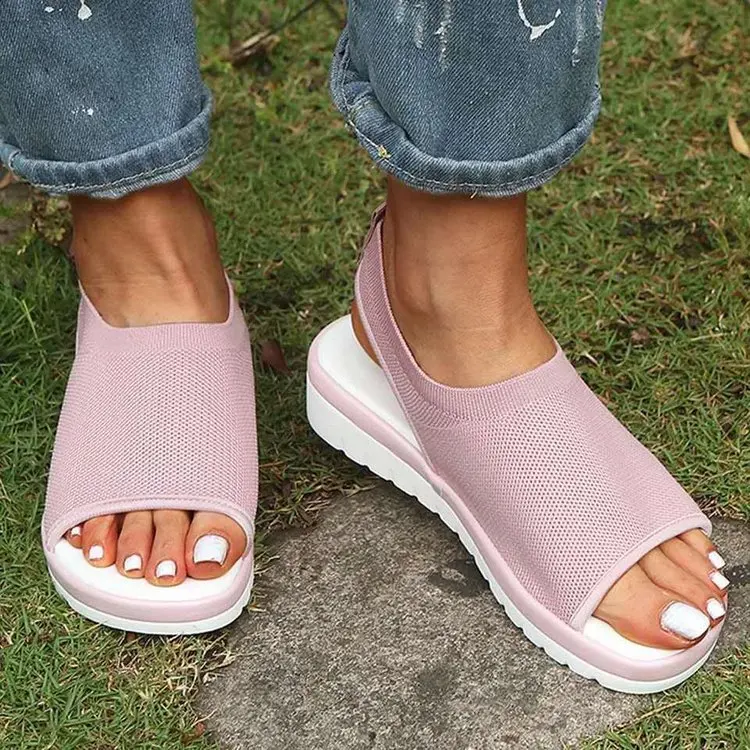 Женские сандалии Новинка 2020 года Сезон лето Модные трендовые женские в Корейском