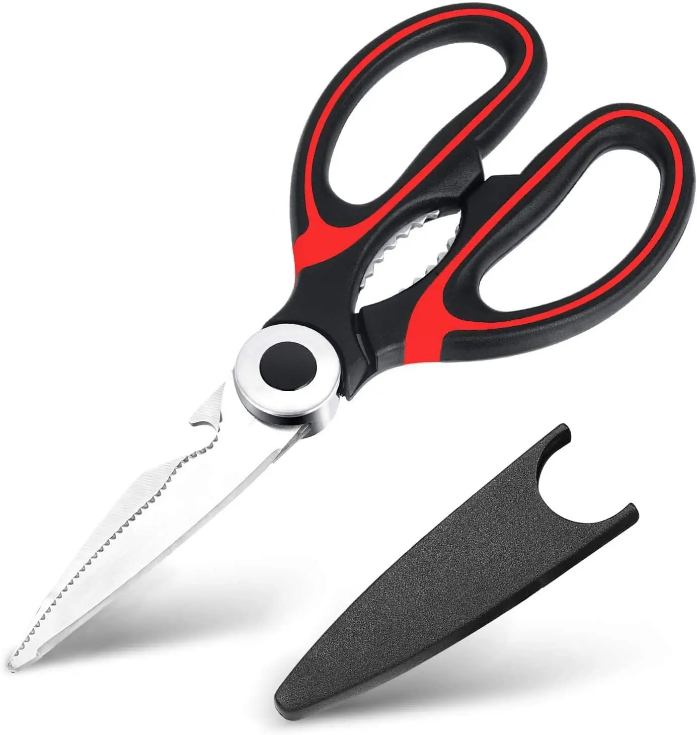 

Sharp Kitchen Scissors Heavy Duty Multifunction Utility Scissor Cooking Scissors for Chicken Meat Fish Poultry Vegetables Nuts